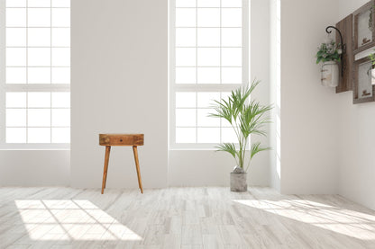 Mini Albion Oak-ish Console. 100% Solid Mango Wood