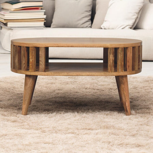 Mini Ariella Coffee Table. 100% Solid Mango Wood