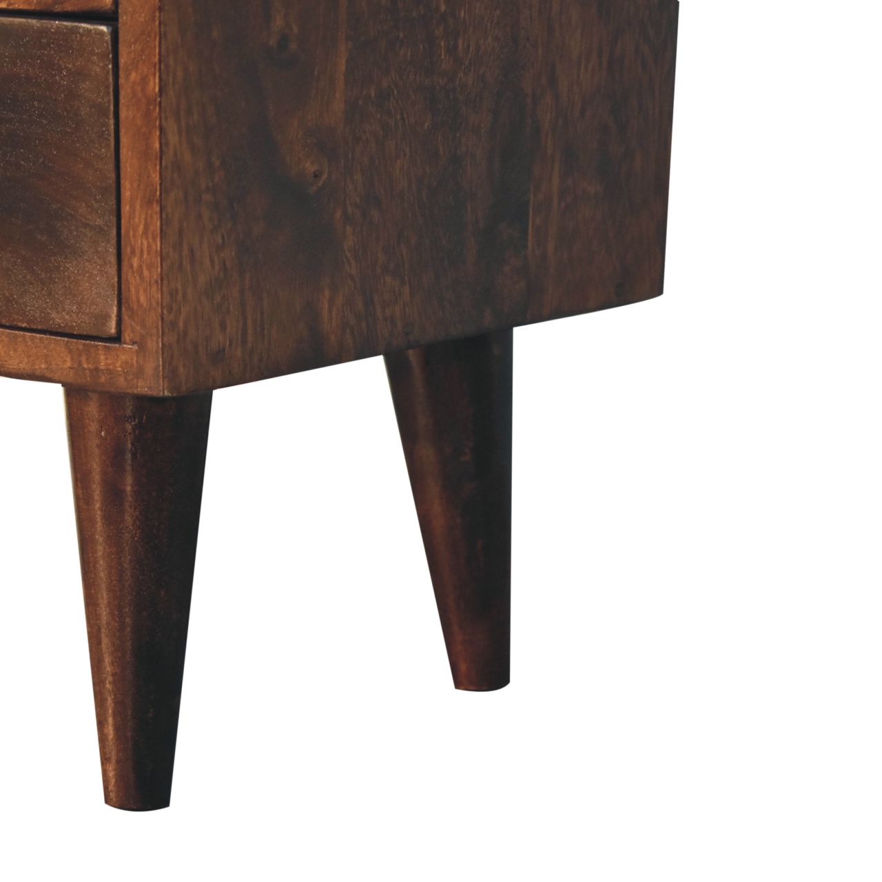 Mini California Walnut Bedside. 100% Solid Mango Wood 