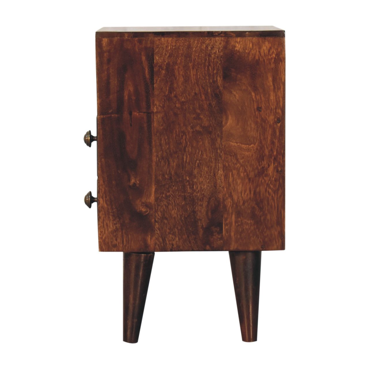 Mini California Walnut Bedside. 100% Solid Mango Wood 
