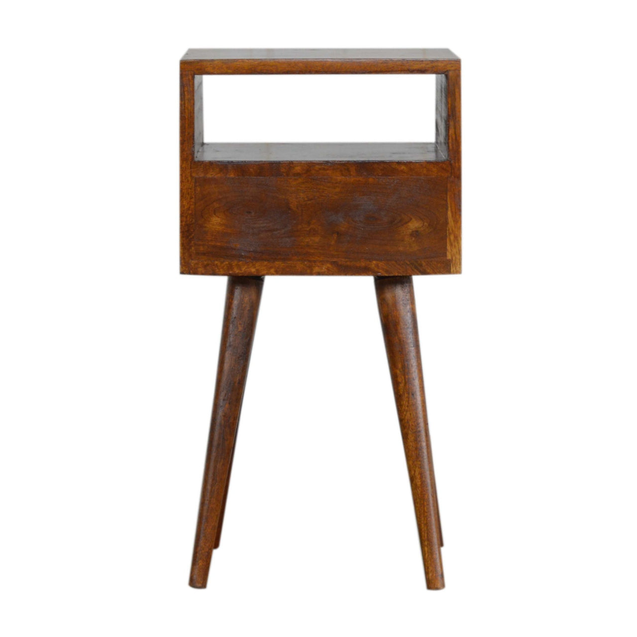 Mini Chestnut Bedside. 100% solid mango wood