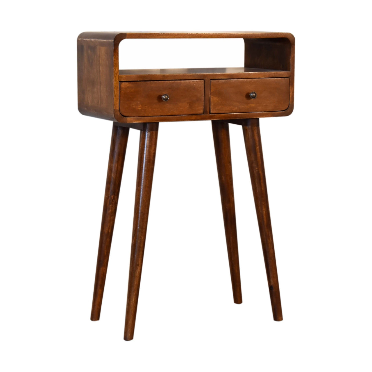 Mini Chestnut Console . 100% Solid Mango Wood