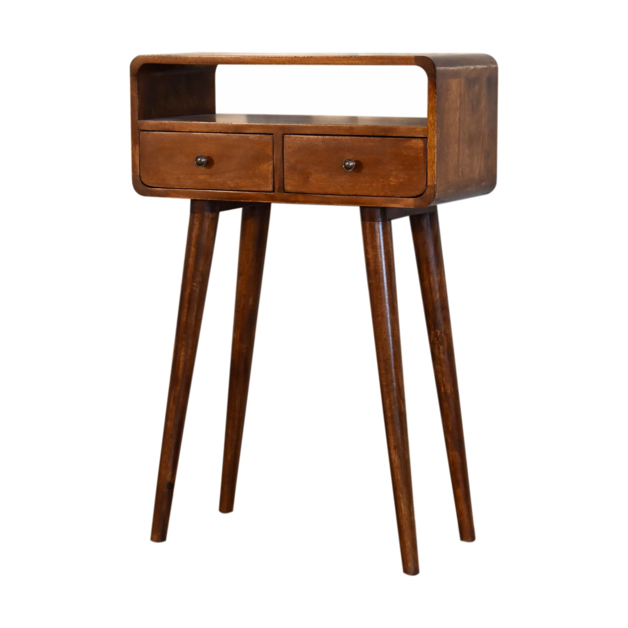 Mini Chestnut Console . 100% Solid Mango Wood