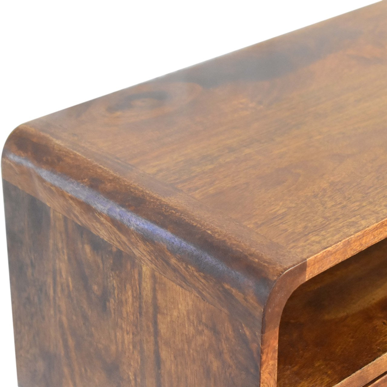 Mini Chestnut Console . 100% Solid Mango Wood