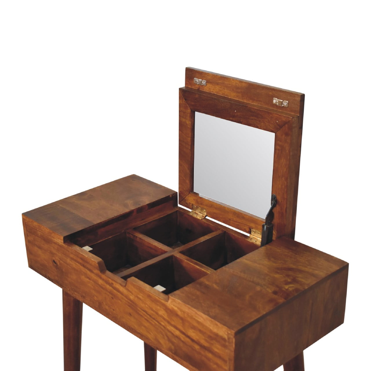 Mini Chestnut Fold Vanity. 100% Solid Mango Wood