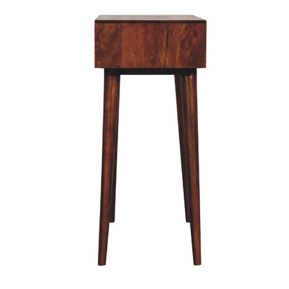 Mini Chestnut Fold Vanity. 100% Solid Mango Wood