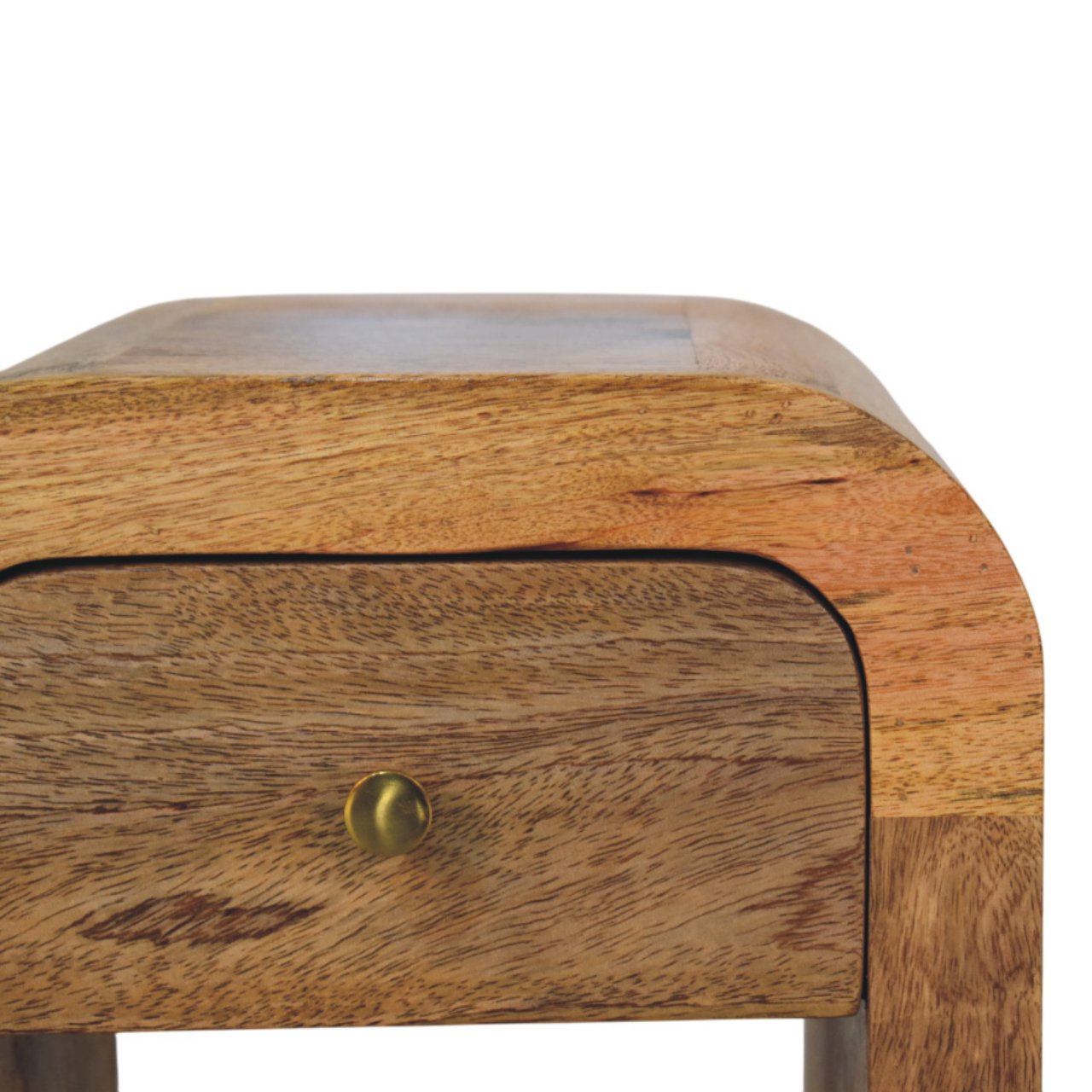 Mini Darcy Oak-ish Nightstand. 100% Solid Mango Wood