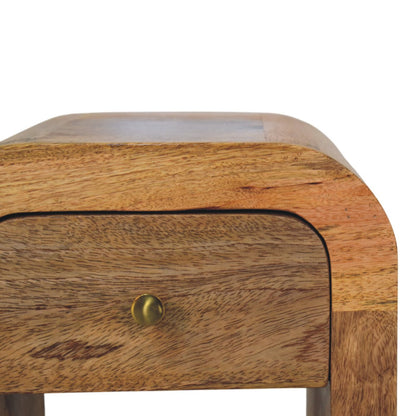 Mini Darcy Oak-ish Nightstand. 100% Solid Mango Wood