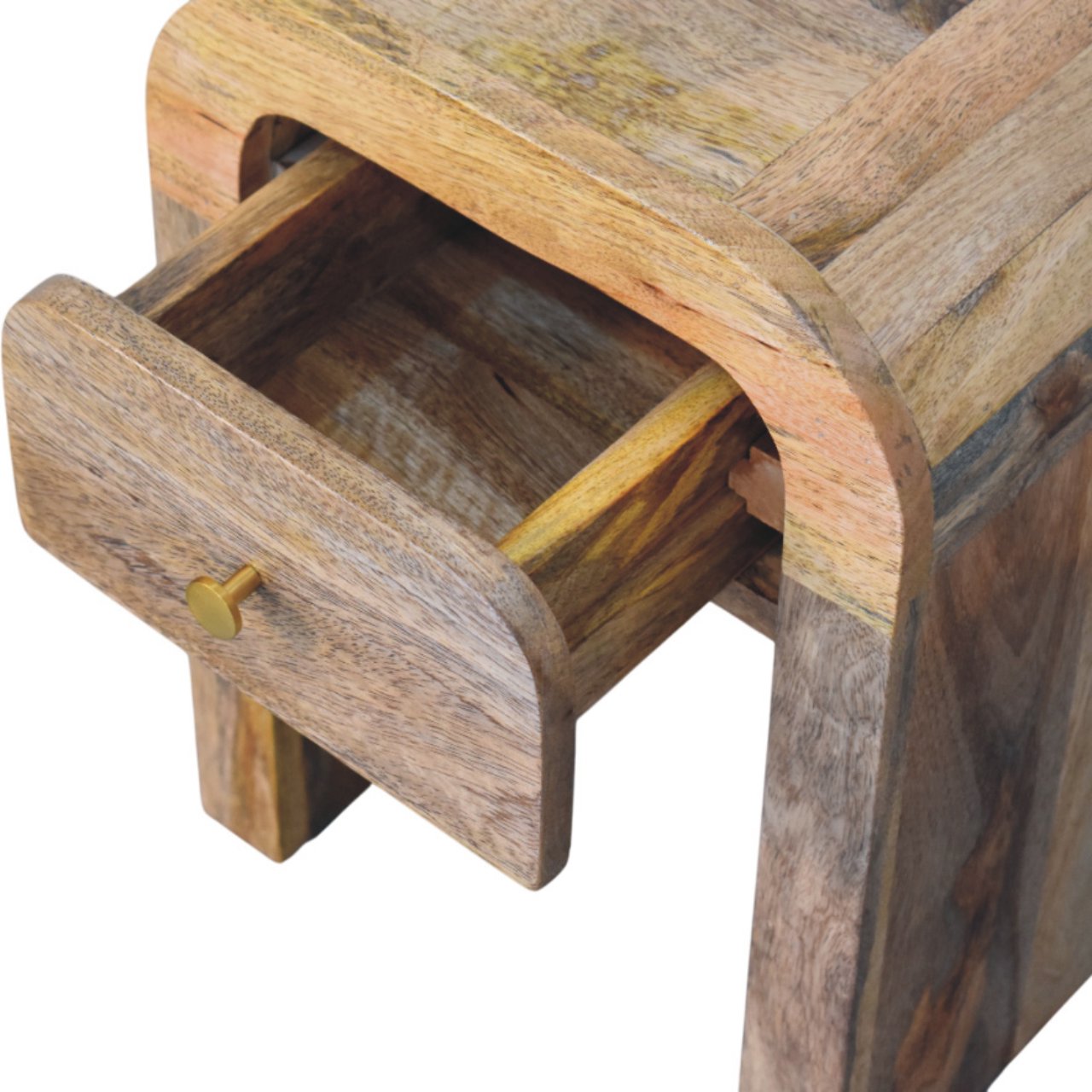 Mini Darcy Oak-ish Nightstand. 100% Solid Mango Wood
