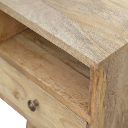 Mini Oak-ish Bedside Table 100% Solid Mango Wood