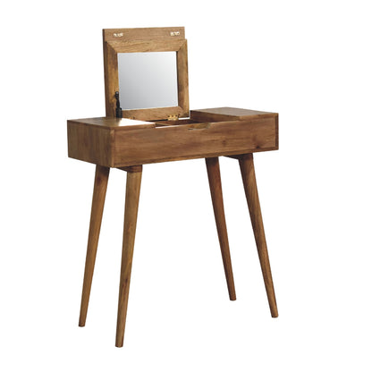 Mini Oak-ish Dressing Table. 100% Solid Mango Wood
