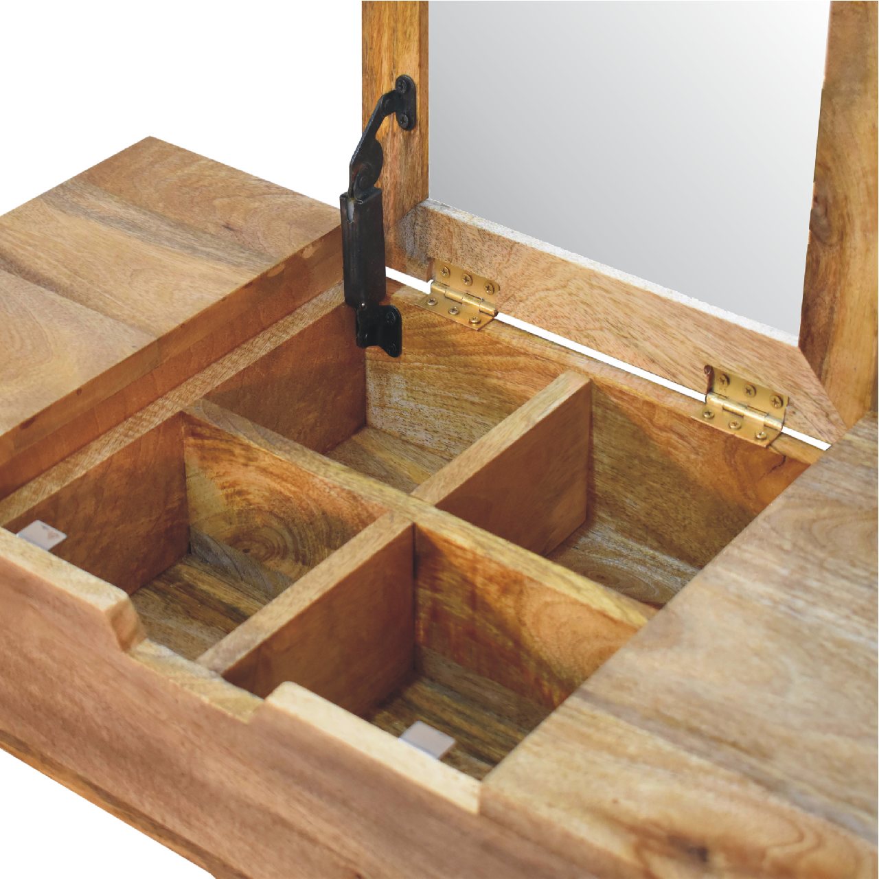 Mini Oak-ish Dressing Table. 100% Solid Mango Wood