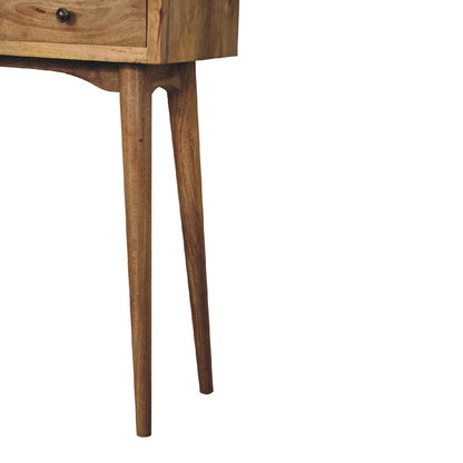 Mini Oak-ish Hallway Console Table. 100% Solid Mango Wood