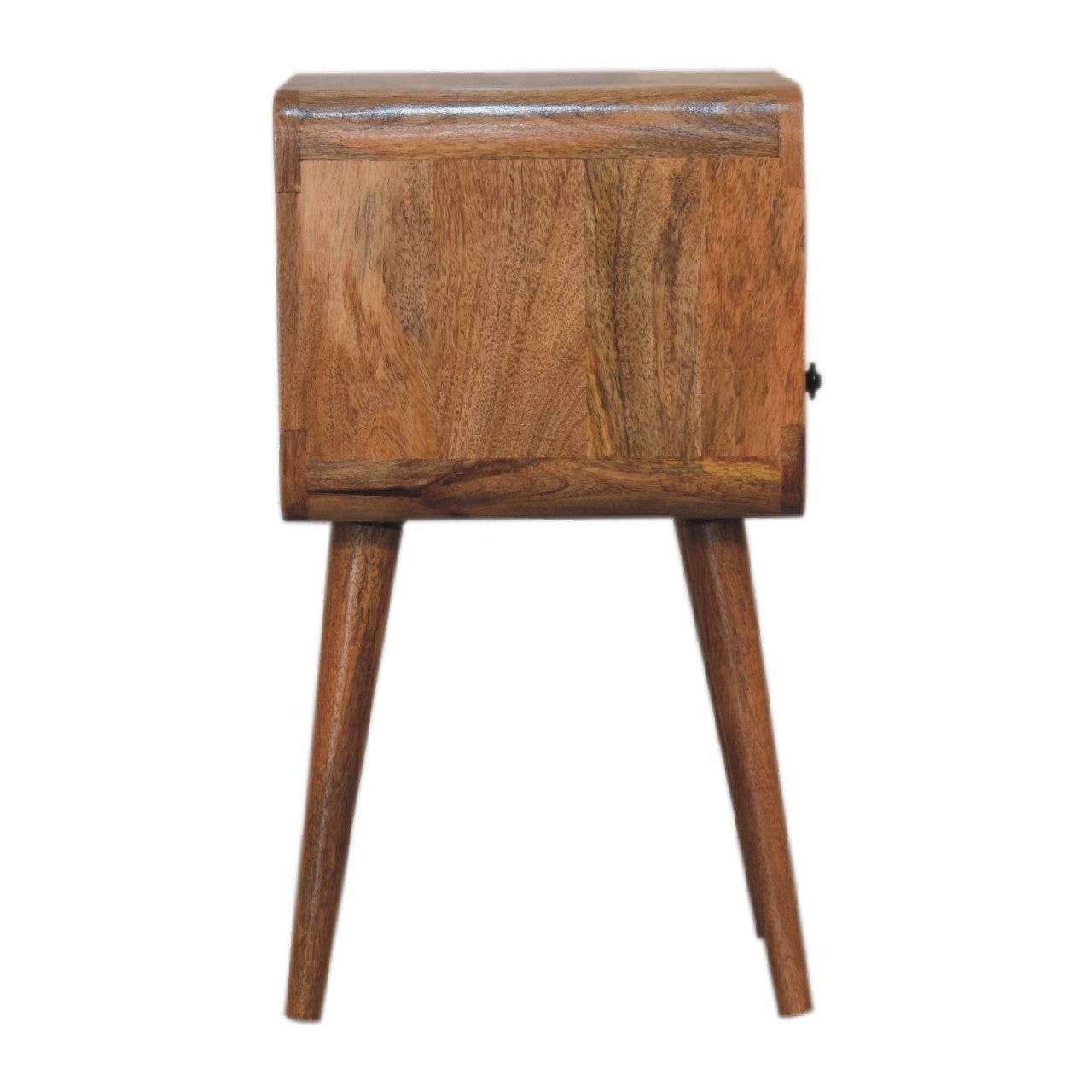 Mini Oakish Curve Open Bedside. 100% Solid Mango Wood