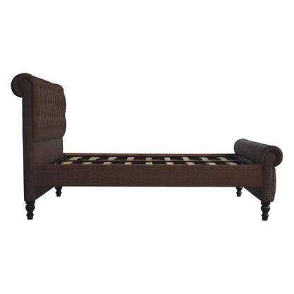 Multi Tweed Bed. 100% Sold Mango Wood