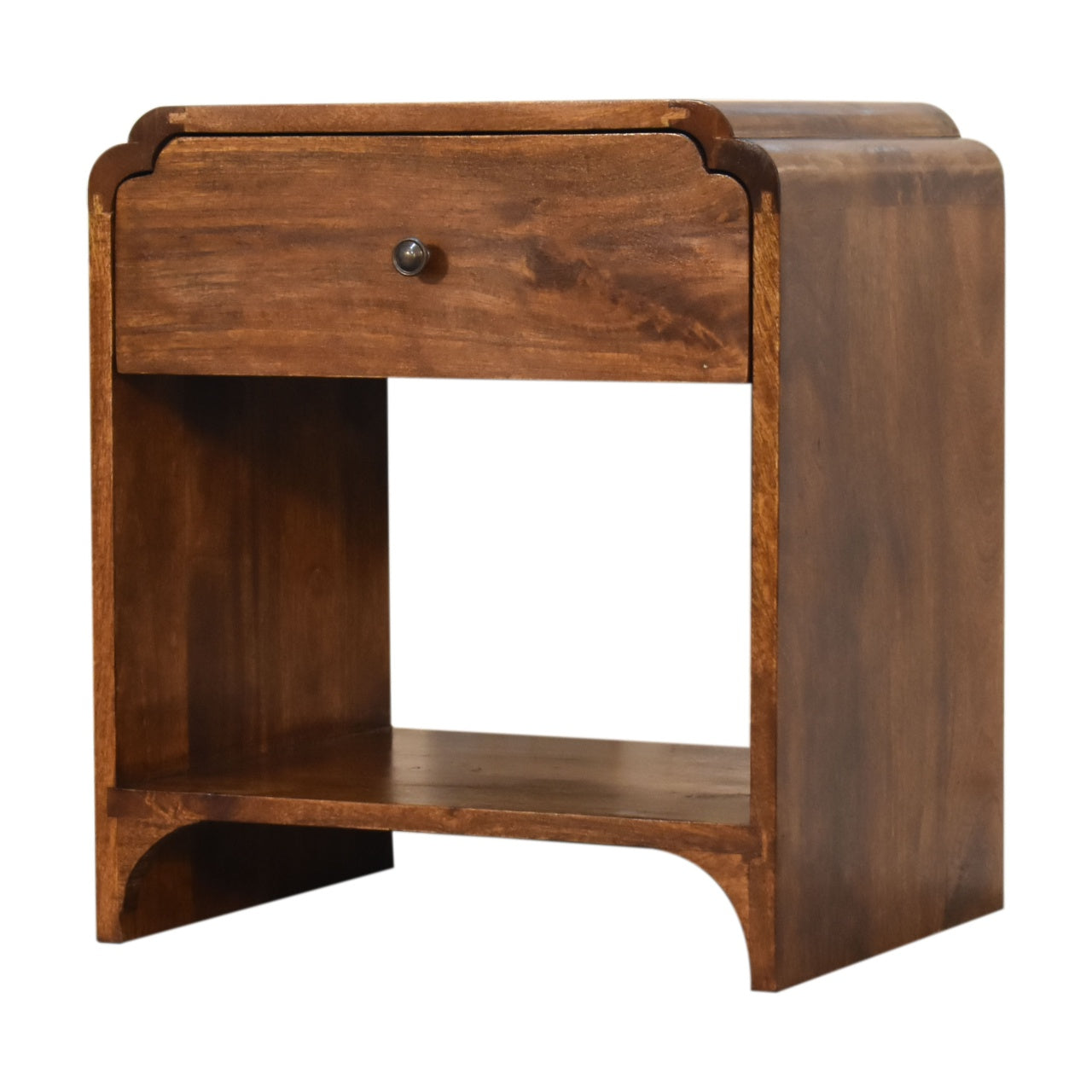 Newton Bedside. 100% Solid Mango Wood