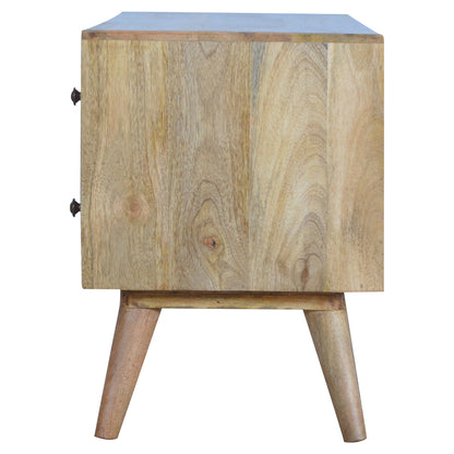 Nordic Entertainment Unit. 100% Solid Mango Wood