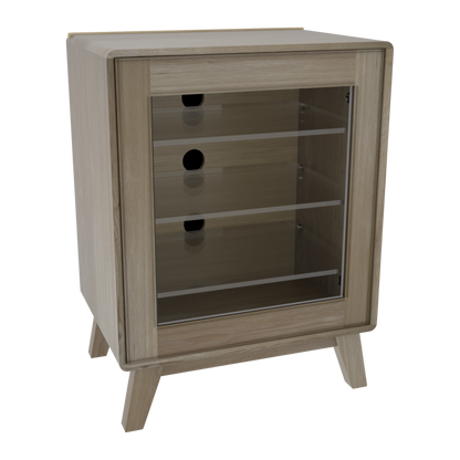 Nordic Medium TV Unit Solid Oak &amp; Paulownia 100% Solid Oak1