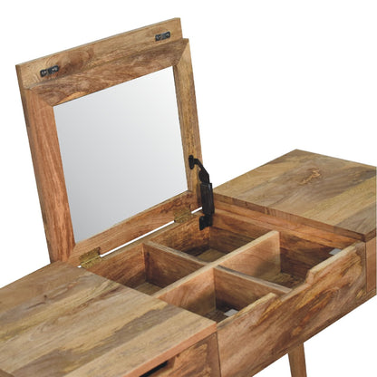 Oak-ish Dressing Table. 100% Solid Mango Wood
