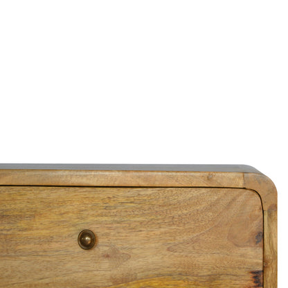 Oak-ish  Floating Bedside 100% Solid Mango Wood