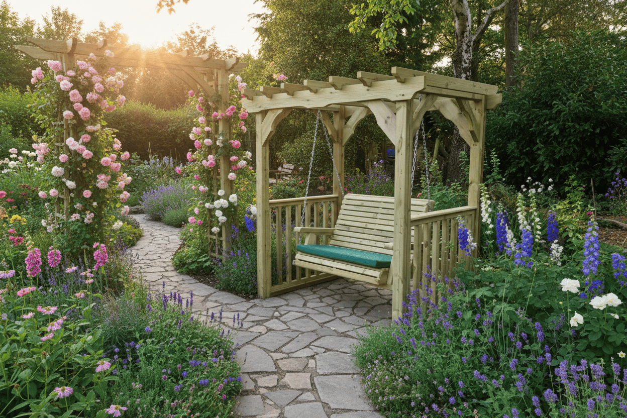 Ophelia Swing - Sits 2 - Pressure Treated Timber