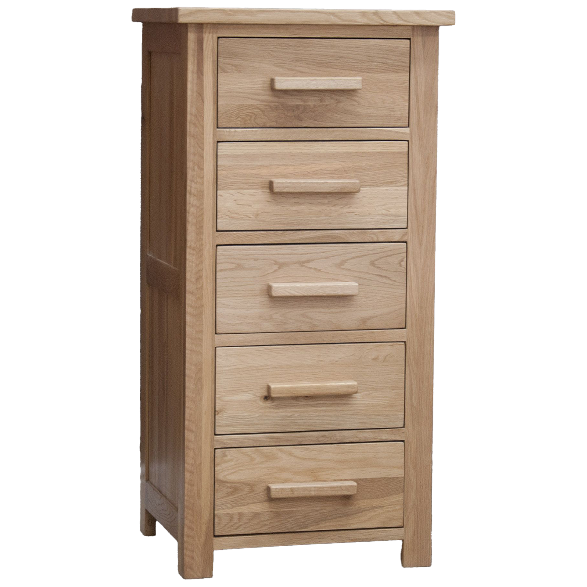 Opus 5 Drawer Bedside 100% Solid Oak