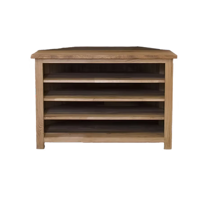 Opus Corner TV Unit. 100% Solid Oak