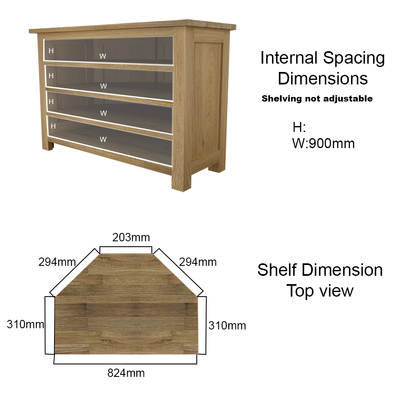 Opus Corner TV Unit. 100% Solid Oak