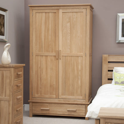 Opus Double Wardrobe. 100% Solid Oak
