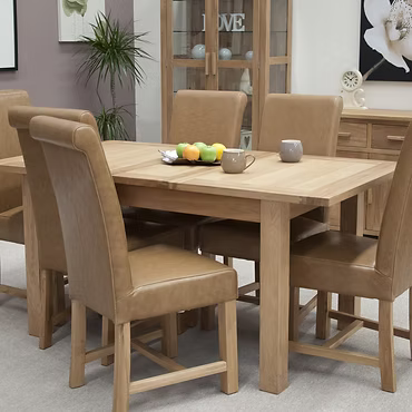 Opus Extending Dining Table. 100% Solid Oak