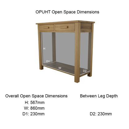 Opus Hall/Console Table. 100% Solid Oak