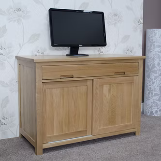 Opus Hideaway Computer Desk. 100% Solid Oak