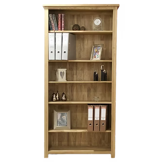 Opus Large Bookcase. 100% Solid Oak