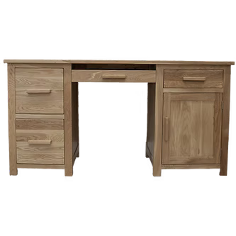Opus Large Computer Desk. 100% Solid Oak
