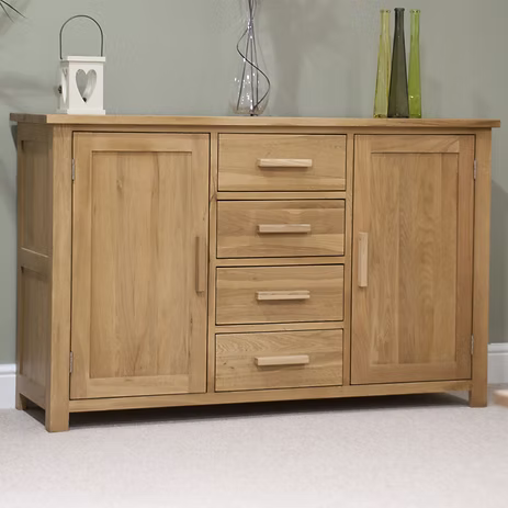Opus Large Sideboard. 100% Solid Oak