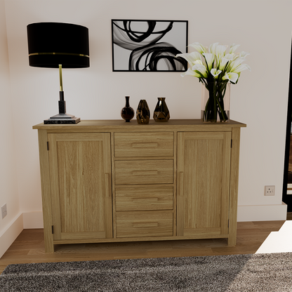 Opus Large Sideboard. 100% Solid Oak