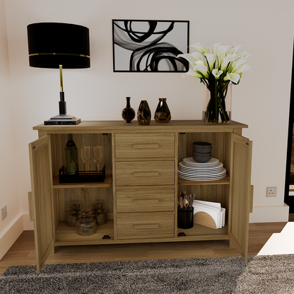 Opus Large Sideboard. 100% Solid Oak