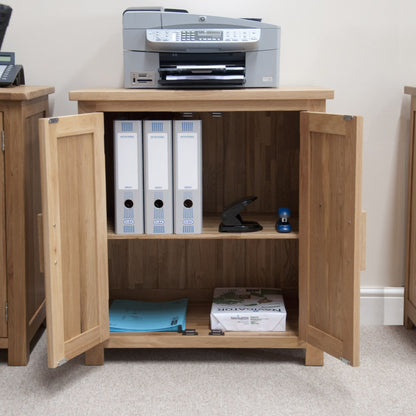 Opus Printer/Occasional Cabinet. 100% Solid Oak
