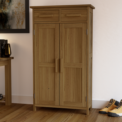 Opus Shoe Cupboard. 100% Solid Oak