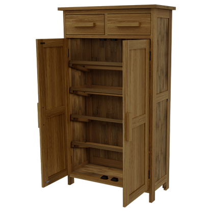 Opus Shoe Cupboard. 100% Solid Oak