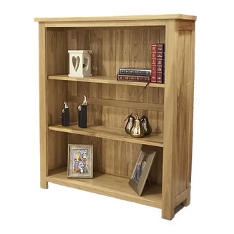Opus Small Bookcase. 100% Solid Oak