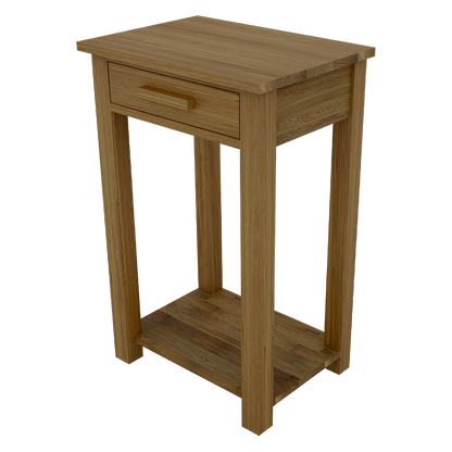 Opus Small Hall/Console Table. 100% Solid Oak