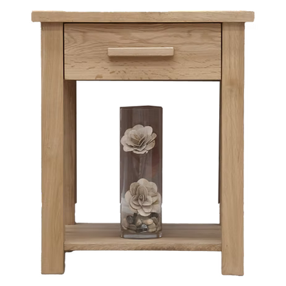 Opus Sofa/Lamp Table. 100% Solid Oak