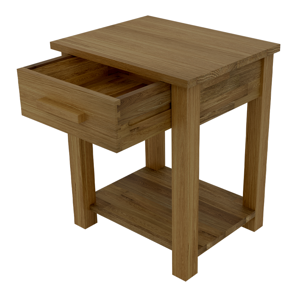 Opus Sofa/Lamp Table. 100% Solid Oak