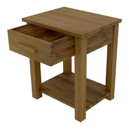 Opus Sofa/Lamp Table. 100% Solid Oak