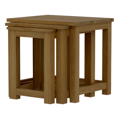 Opus Triple Nest of Tables. 100% Solid Oak