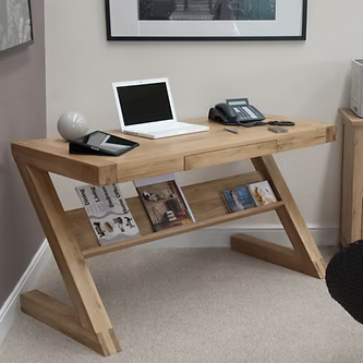 Opus Z Style Office Desk. 100% Solid Oak