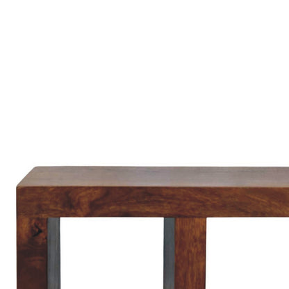 Orion Chestnut Media Unit. 100% Solid Mango Wood