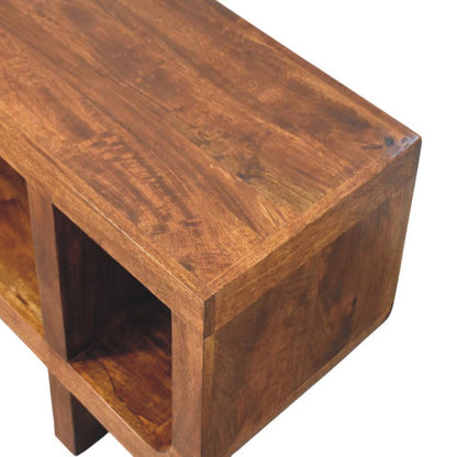Orion Chestnut Media Unit. 100% Solid Mango Wood