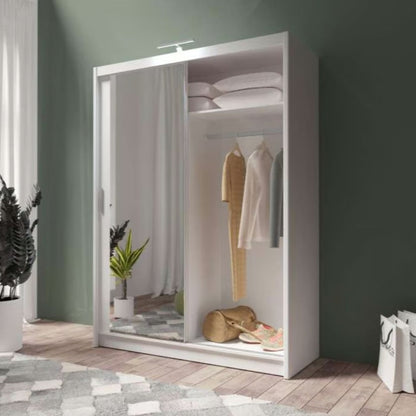 Paris 160cm Sliding Door Wardrobe Black or White